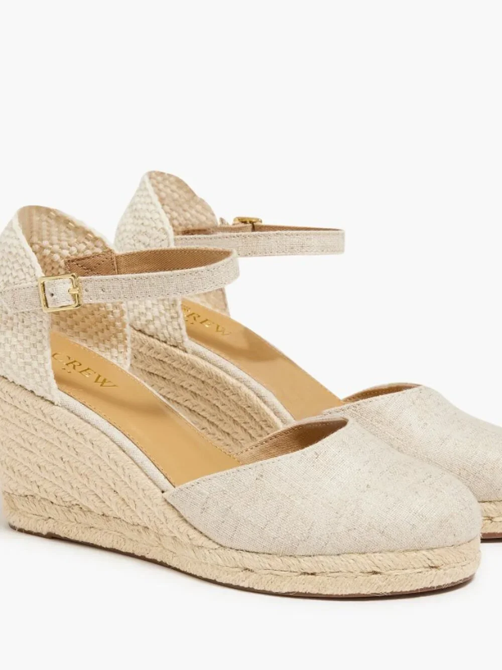 J. Crew cream metallic
